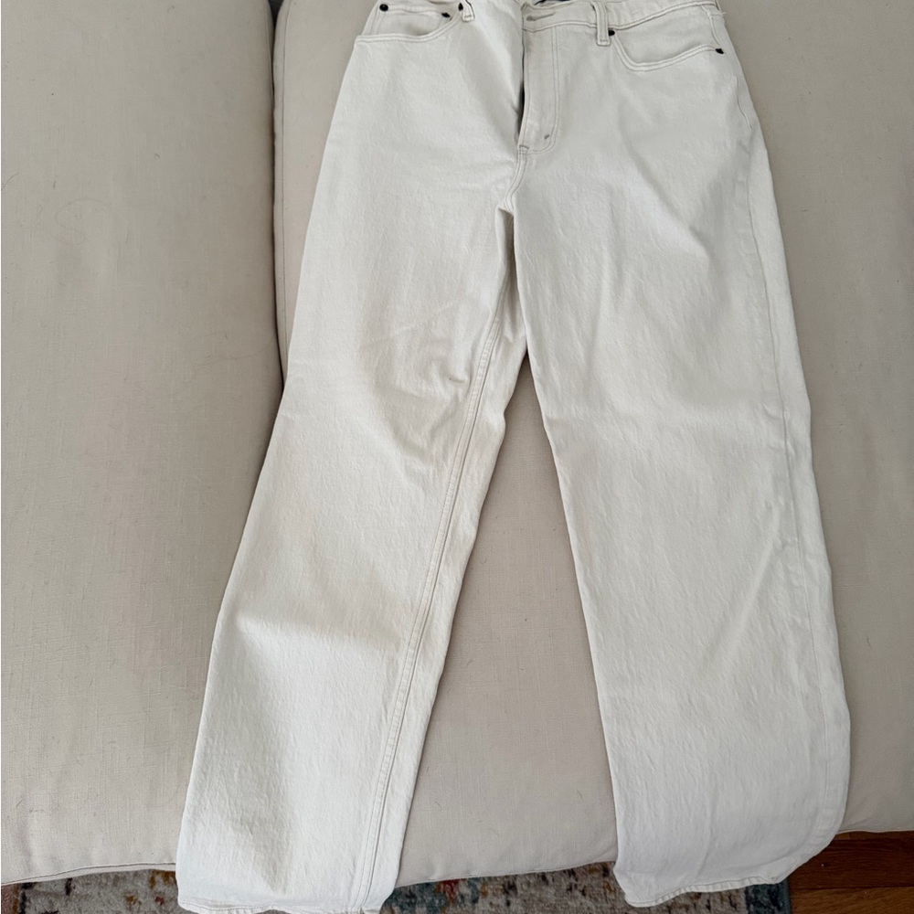 Abercrombie & Fitch Cream Denim Pants